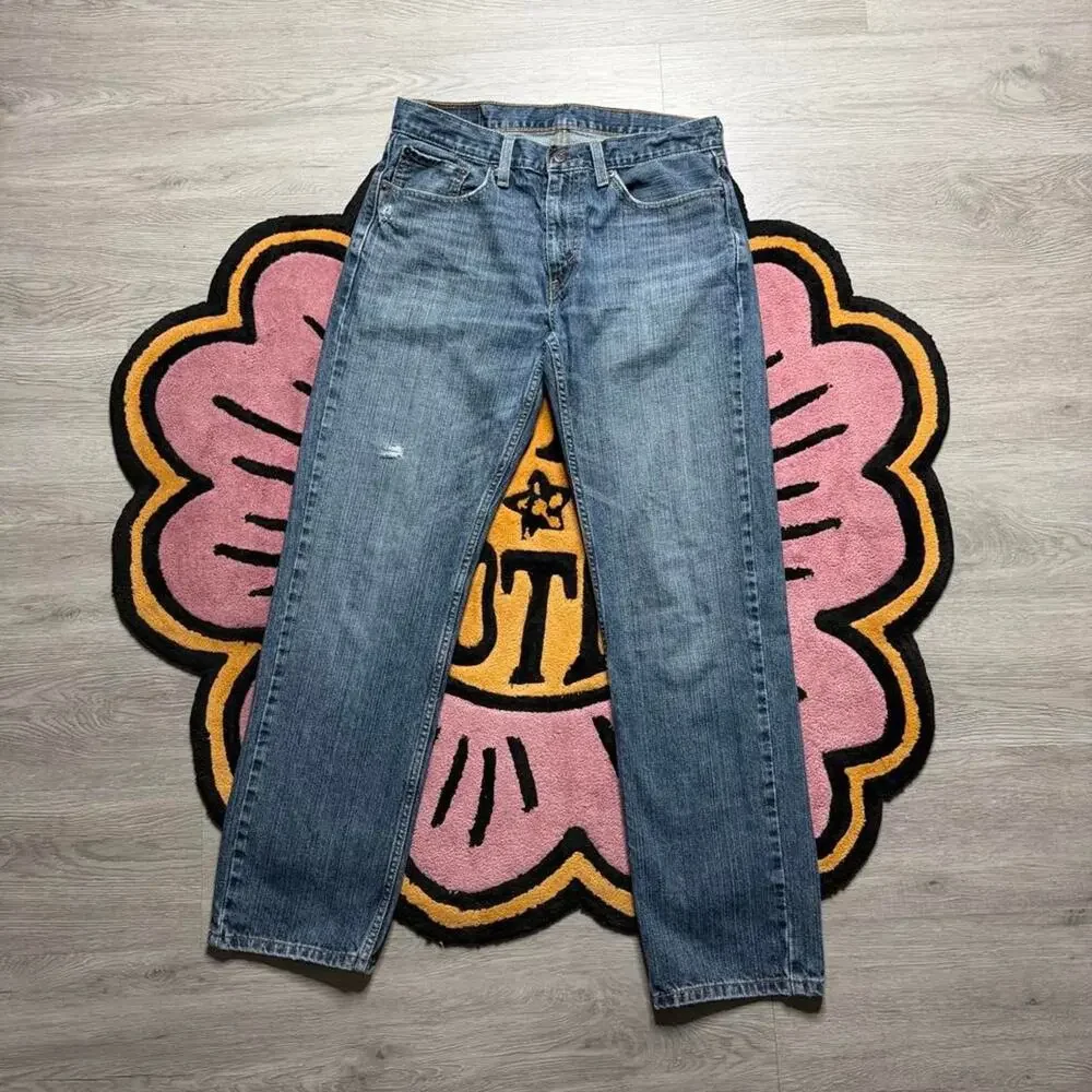 Levi’s Strauss 559 Loose Straight Distressed Denim Jeans Size 32x32 Blue
